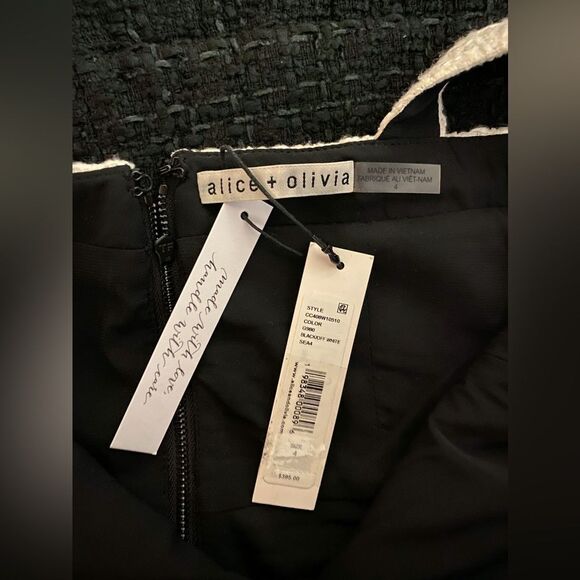 Alice and Olivia Mini Square Neck Dress size 4 - Picture 15 of 16